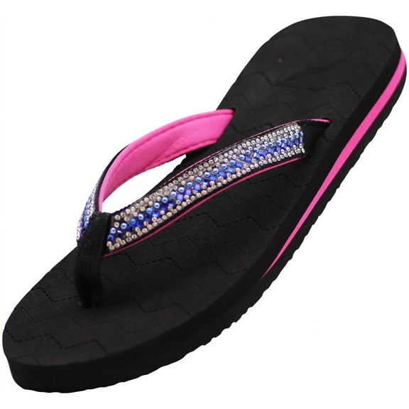 Norty Women's Everyday Flip Flop Thong Sandals Versatile Comfort