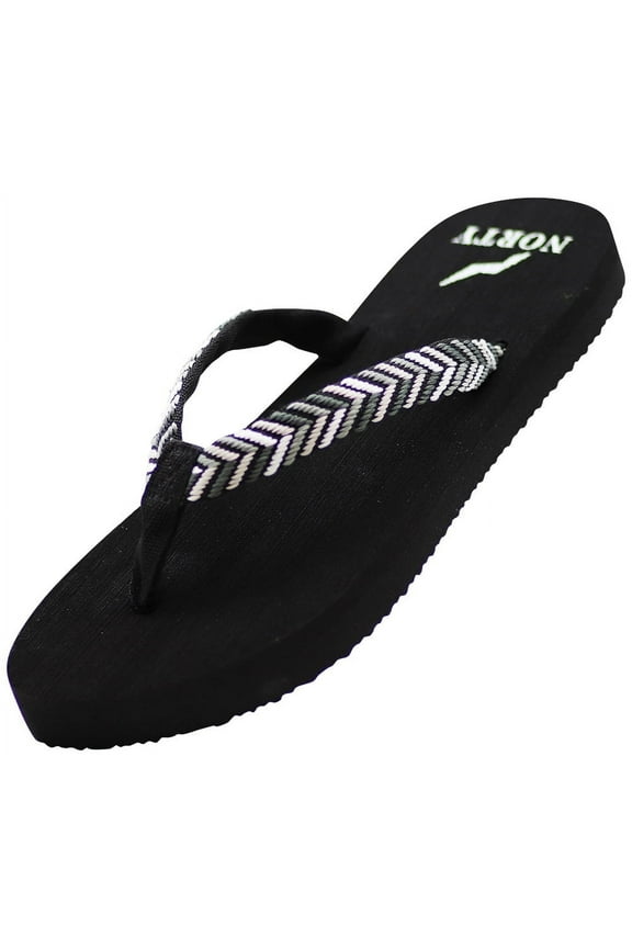 Norty Women's Everyday Flip Flop Thong Sandals Versatile Comfort