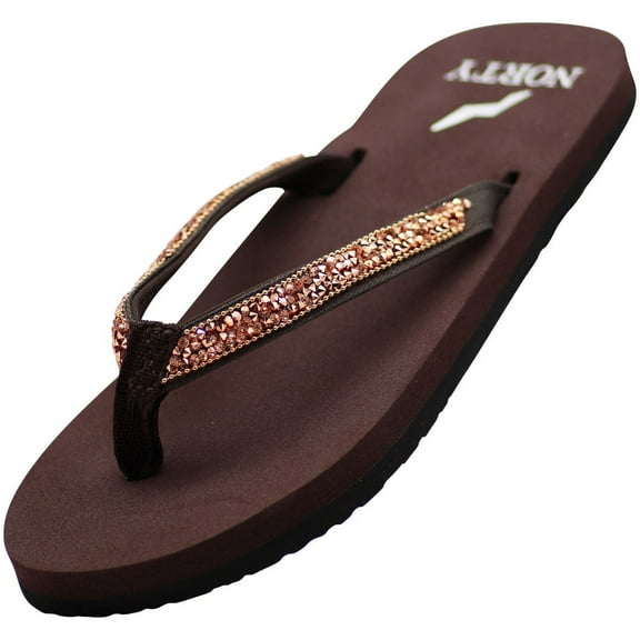 Norty Women's Everyday Flip Flop Thong Sandals Versatile Comfort