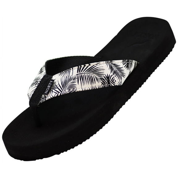 Norty Women's Flip-Flop Sandal, Low Heel Platform Sandal