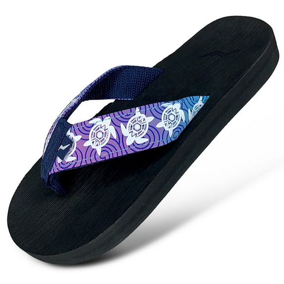 Norty Women's Flip-Flop Sandal, Low Heel Platform Sandal