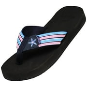 Norty Women's Flip-Flop Sandal, Low Heel Platform Sandal