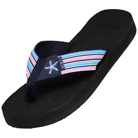 Norty Women's Flip-Flop Sandal, Low Heel Platform Sandal