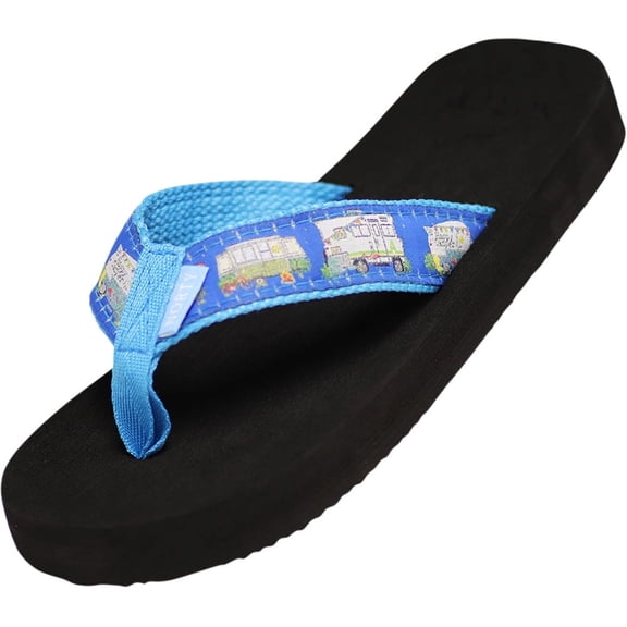 Norty Women's Flip-Flop Sandal, Low Heel Platform Sandal