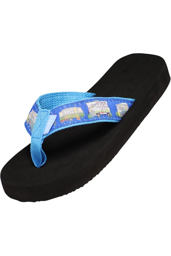 Norty Women's Flip-Flop Sandal, Low Heel Platform Sandal