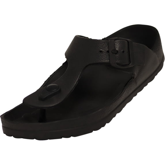 Norty Women's Flip Flop Sandals Lightweight Flip Flops - Runs 2 Sizes Small 42007-11B(M)US (Black)