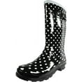 thumbnail image 1 of Norty Women's Hurricane Rain Boots – Waterproof Mid-Calf Length 11 inch Rubber Winter Spring and Garden Boots - runs a 1/2 size large, 1 of 7