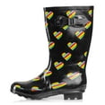 thumbnail image 1 of Norty Women's Hurricane Rain Boots – Waterproof Mid-Calf Length 11 inch Rubber Winter Spring and Garden Boots - runs a 1/2 size large, 1 of 4