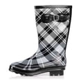 thumbnail image 1 of Norty Women's Hurricane Rain Boots – Waterproof Mid-Calf Length 11 inch Rubber Winter Spring and Garden Boots - runs a 1/2 size large, 1 of 4
