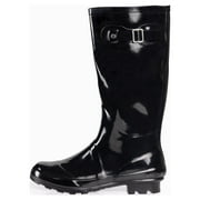 THE NORTY BRAND Norty Women’s Hurricane Rain Boots – Waterproof High-Calf Length 13 inch Rubber Winter Spring and Garden Boots - Runs 1/2 size large