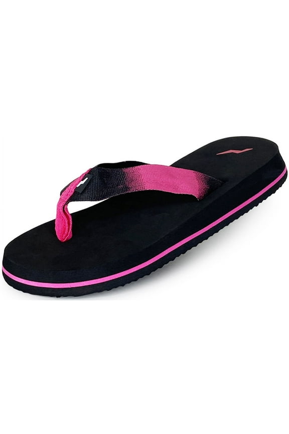 Norty Women's Platform Sandals, Flip-Flop, Soft Cushioned Footbed