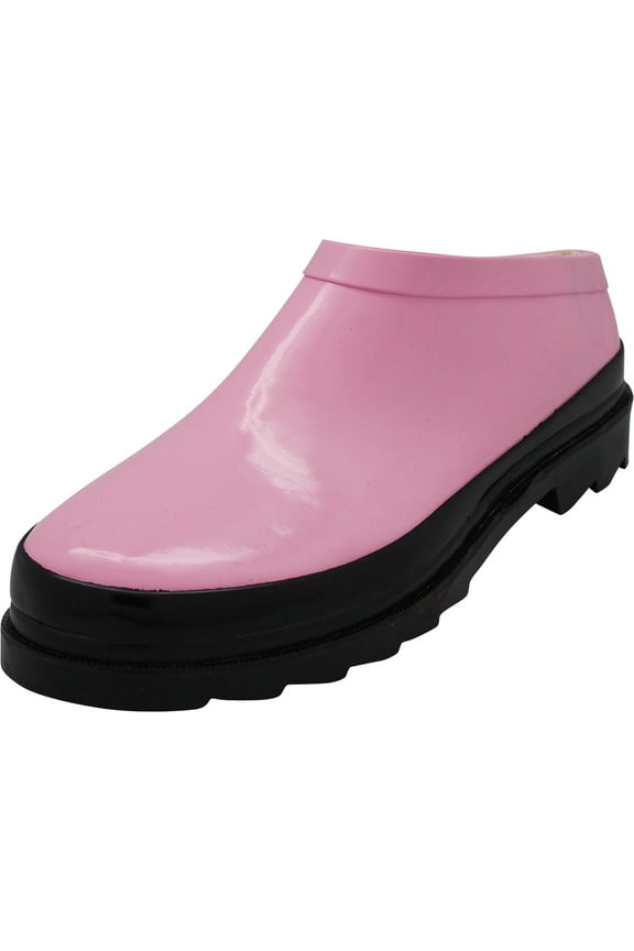 Norty Womens Garden Clog Waterproof Rain Boot For Ladies Winter Spring & Garden - Runs 1/2 Size Large 40682-10B(M)US (Pink)