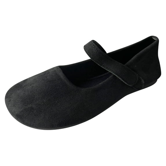 Norvail Orthopedic Ballet Mary Jane Flats for Women, Comfortable Wide Toe Box Print Fall Slip On Maryjane Shoes, Arch Support Casual Walking Flats