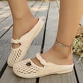 thumbnail image 1 of Norvail Womens Breathable Woven Toe Mary Sandals , Lightweight Slip Garden Shoes Non-Slip Comfort Sandals for Indoor Outdoor Beach Travel, 1 of 5