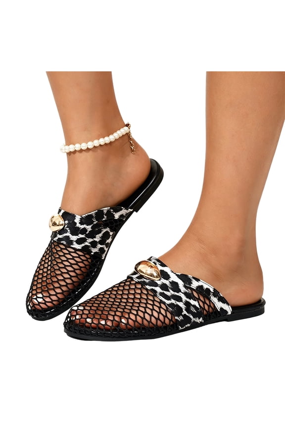Womens Mesh Casual Closed-Toe Slippers, Breathable Knit Upper for Cool Comfort, Lightweight Flexible Sole for Indoor Outdoor Wear, Perfect for Home Office Lounge and Daily Errands