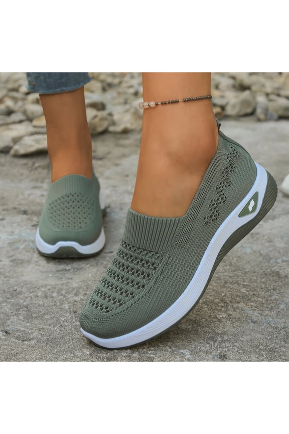 Womens Woven Orthopedic Breathable Soft Shoes, Arch Support Walking Shoes Summer Going Out Shoes, Lightweight Casual Sneakers for Plantar Fasciitis
