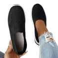 thumbnail image 1 of Norvail Womens Woven Orthopedic Walking Shoes, Breathable Soft Shoes Go Walking Slip on Shoes Hands Free Slip in Sneakers Arch Support Summer Going Out Shoes, 1 of 4