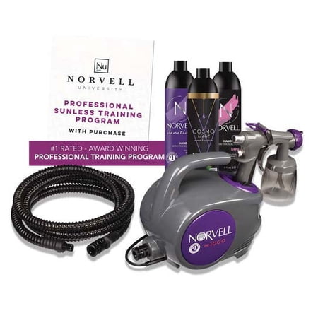 Norvell M1000 HVLP Handheld Spray Tan System w/M-GUN and Solution Kit (3 FREE 8 oz Solutions)