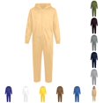 thumbnail image 1 of Norvella Boys Zip Up Jumpsuit Solid Hooded Long Sleeve Relaxed Fit One Piece Pajamas Halloween Costume Casual Outfit, 1 of 8