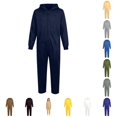 thumbnail image 1 of Norvella Kids Hooded Jumpsuit Solid Long Sleeve Zip Front Straight Leg Relaxed Fit Coverall One Piece Everyday Outfit, 1 of 7
