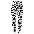 thumbnail image 1 of Norvella Womens Cow Print Leggings High Waisted Elastic Waist Full Length Stretch Slim Fit Yoga Pants Casual Everyday Bottoms, 1 of 4