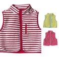 thumbnail image 1 of Norvella Womens Sherpa Vest Striped Pattern Stand Collar Sleeveless Full Zip Chest Pocket Relaxed Fit Warm Waistcoat Casual Winter Jacket, 1 of 4