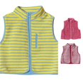 thumbnail image 1 of Norvella Womens Sherpa Vest Striped Pattern Stand Collar Sleeveless Full Zip Chest Pocket Relaxed Fit Warm Waistcoat Casual Winter Jacket, 1 of 2