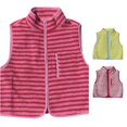 thumbnail image 1 of Norvella Womens Sherpa Vest Striped Pattern Stand Collar Sleeveless Full Zip Chest Pocket Relaxed Fit Warm Waistcoat Casual Winter Jacket, 1 of 2
