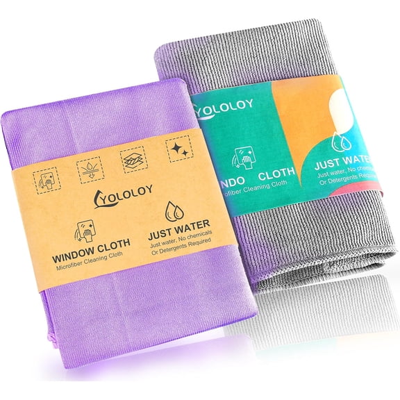 Norwx - Basic Package Microfiber Window & Enviro Cloth. Just water without leaving streaks. For Household Dusting Cleaning Homes, Cars, Bars, Office Cloth makes cleaning a breeze.