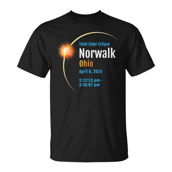 Norwalk Ohio Oh Total Solar Eclipse 2024 1 TShirt
