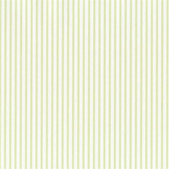 Norwall Simply Stripes 2 SY33950 Baby Stripe Wallpaper Green, White