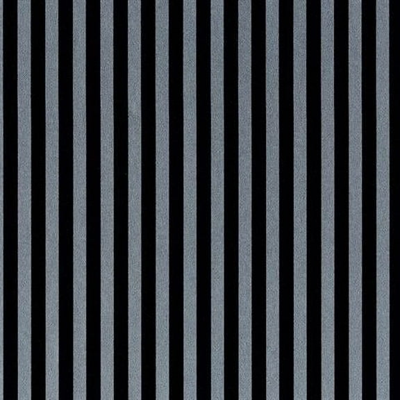 Norwall Simply Stripes 2 SY33957 6mm Stripe Wallpaper Black, Metallic Silver