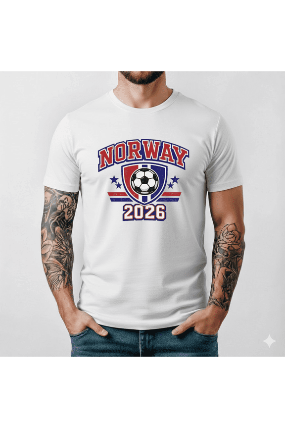 Norway 2026 Football Fan T Shirt Soccer Supporters Cotton Family Apparel Tee,for unisex up to 5XL