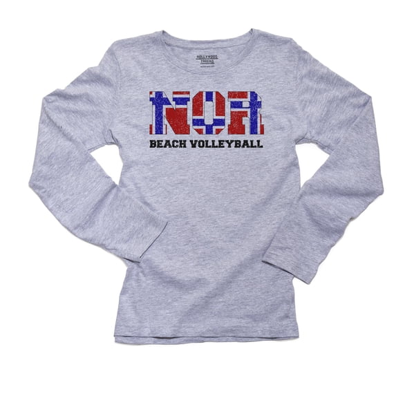 Norway Beach Volleyball - Olympic Games - Rio - Flag Women's Long Sleeve Grey T-Shirt