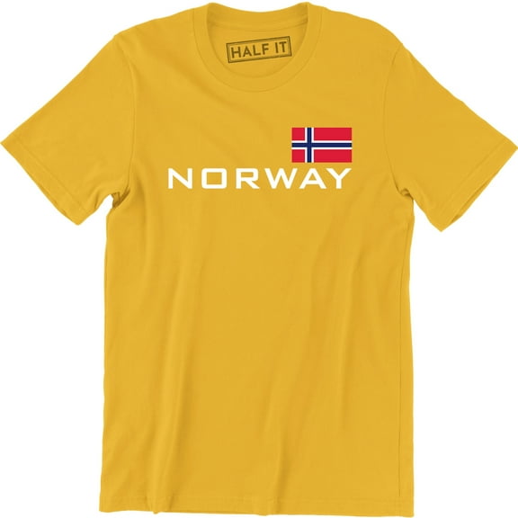 Norway Distressed Flag Noreg Norwegian Norge Football Men's T-Shirt