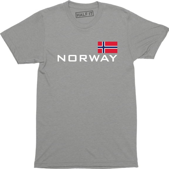 Norway Distressed Flag Noreg Norwegian Norge Football Men's T-Shirt