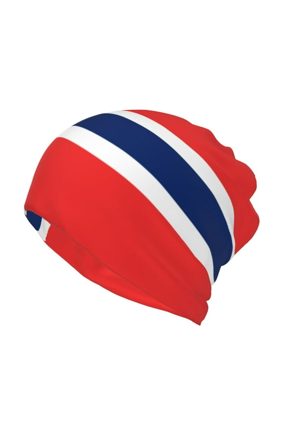 Norway Flag Beanie Skull Cap Lightweight Hip Hop Dwarf Hat Beanie Hat For Women Men
