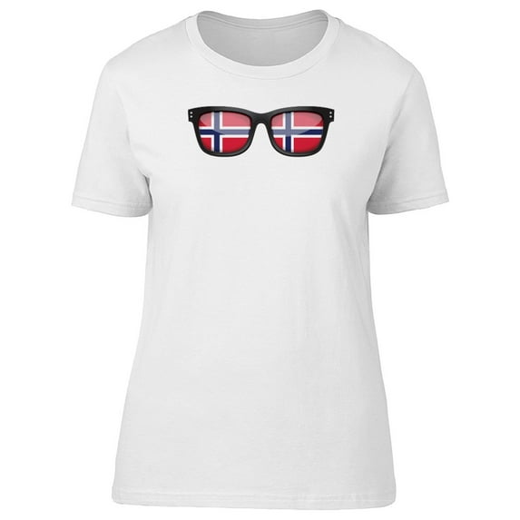 Norway Flag Glasses T-Shirt Men -Image by Shutterstock, Male x-Large