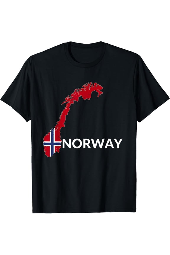 Norway Flag Hiking Holiday Norway Norwegian Flag T-Shirt
