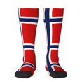 thumbnail image 1 of Norway Flag Knee High Socks for Women Long Leg Warmers Socks, 1 of 7