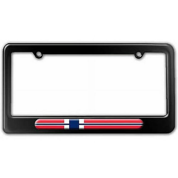 Norway Flag License Plate Tag Frame, Multiple Colors