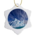 thumbnail image 1 of 3drose, Norway, Iceberg in Fjord, Cirrus Clouds - Eu21 Tal0005 - Theo Allofs, 3 inch Snowflake Porcelain Ornament, 1 of 7