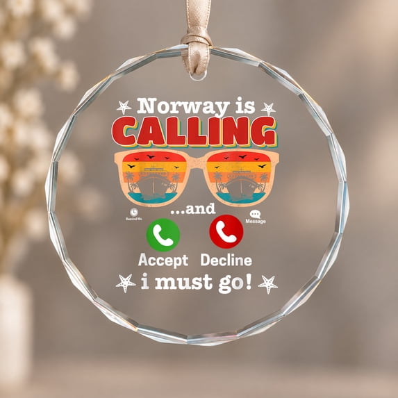 Sammer Weekend Norway Is Calling Family Vacation Cruise Trip Theme Ornament, Festive ...