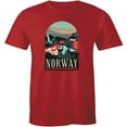 thumbnail image 1 of Norway National Team Norwegian Pride Nature Lover Geographical Travel T-Shirt, 1 of 4