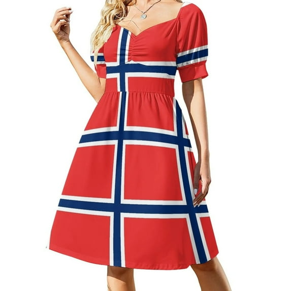 Norway | Norwegian Flag Dress prom dress 2024 women's evening dress 2024