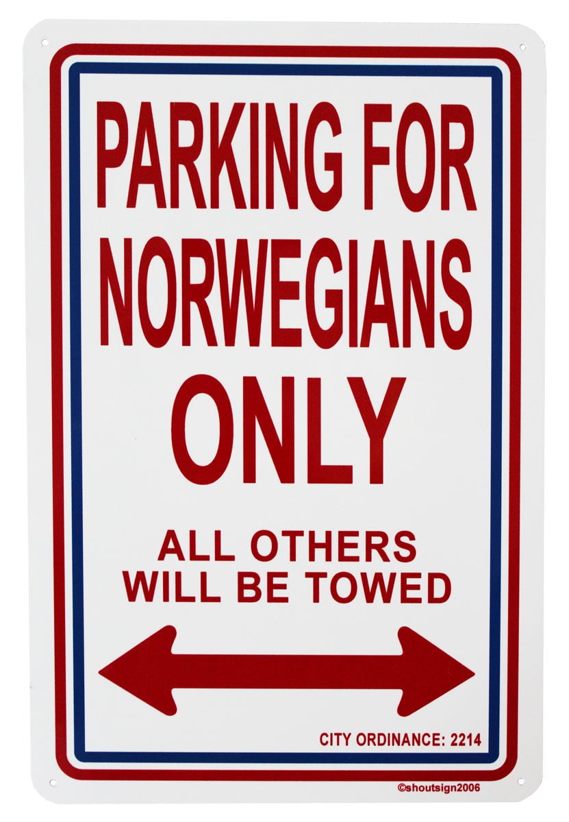 Norway Parking Sign
