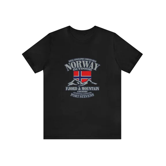 Norway Scenic Graphic Breathable Comfortable Unisex T-Shirt up to size 5XL