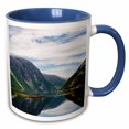 thumbnail image 1 of 3drose, Norway, Scenic View of the Fjord from Hellmobotn - Eu21 Fno0156 - Fredrik Norrsell, 11oz Two-tone Blue Mug, 1 of 6