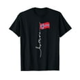 thumbnail image 1 of Norway Signature Flag Pole - Patriotic Norwegian Flag T-Shirt, 1 of 5