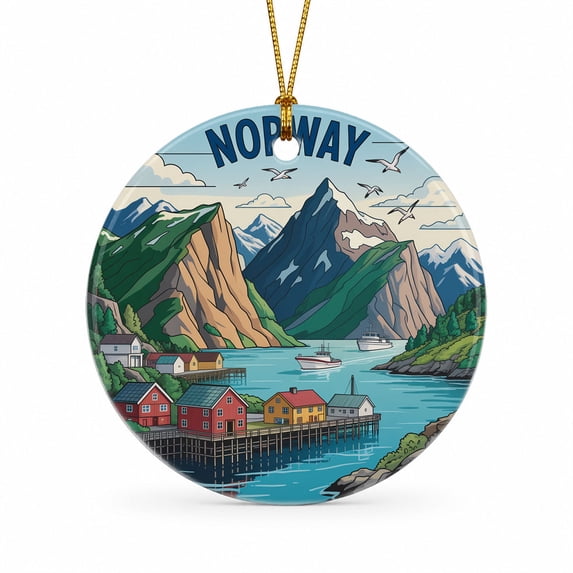 Sammer Weekend Norway Vacation Keepsake Ornament, Trolltunga Travel Christmas Souvenir ...